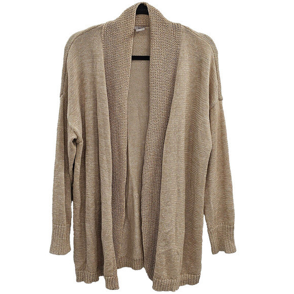 Chicos Cardigan Sweater Womens XL Knit Textured Normcore Academia Office New 3 - Picture 1 of 7